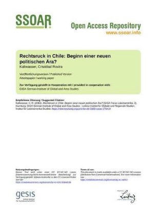 Rechtsruck in Chile: Beginn einer neuen politischen Ära?