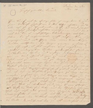 Brief an Wilhelm Speyer : 02.11.1821