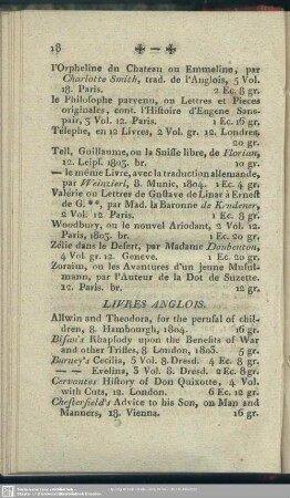 Livres anglois