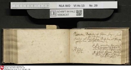Stammbuch des Gottfried Crusius (Cruse) aus Stendal