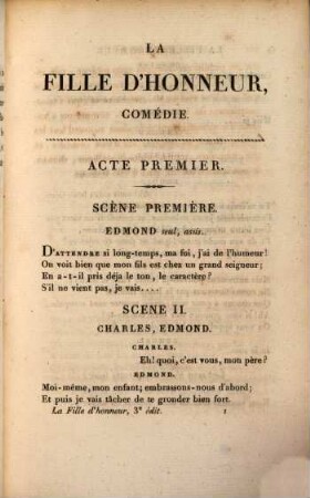 La fille d'honneur : comédie en 5 actes, en vers