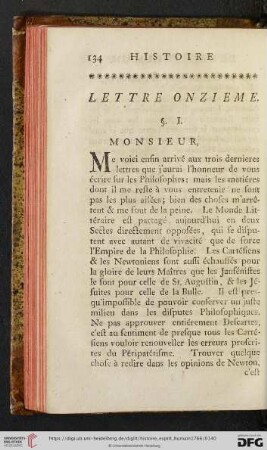 Lettre Onzième
