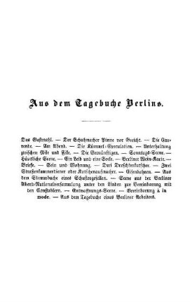 Aus dem Tagebuche Berlins