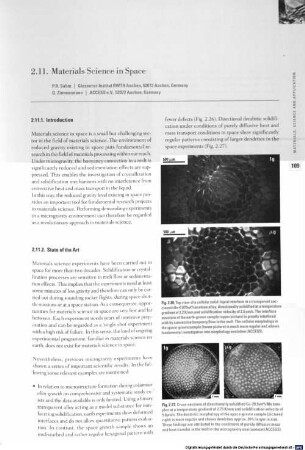 Materials science in space