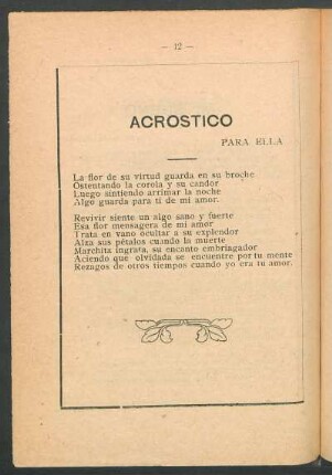Acróstico : Para ella
