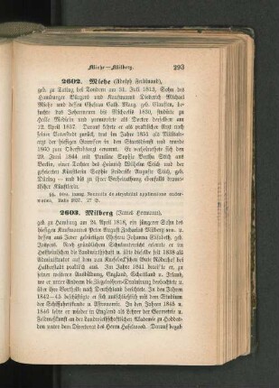2603. Milberg (James Hermann)