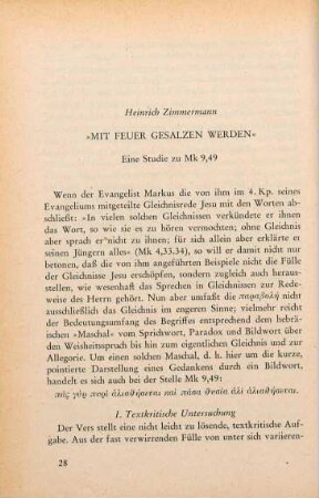 28-39 "Mit Feuer gesalzen werden"