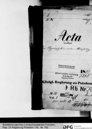 Die Regierungsgebäude und deren Unterhaltung