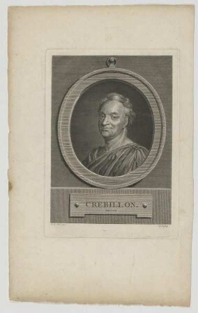 Bildnis des Prosper Jolyot de Crèbillon