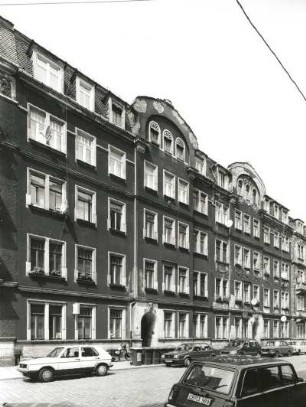 Dresden-Neustadt, Rudolfstraße 3/5. Wohnhäuser (um 1905). Straßenansicht