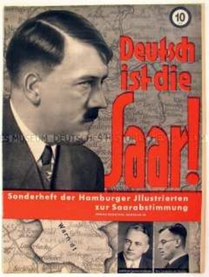 Sonderausgabe der Wochenzeitschrift "Hamburger Illustrierte" zur Saar-Abstimmung