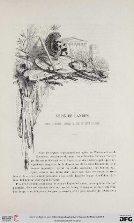 Pepin de Landen, Pepin d'Herstal, Charles Martel et Pepin le Bref