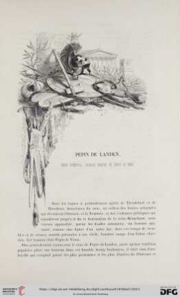 Pepin de Landen, Pepin d'Herstal, Charles Martel et Pepin le Bref