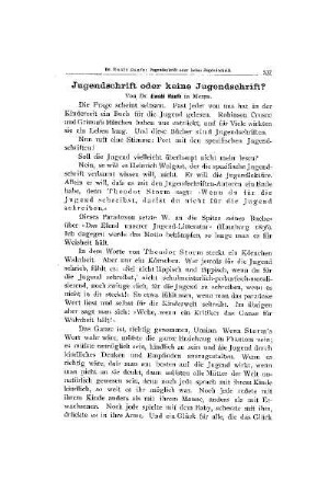 Jugendschrift oder keine Jugendschrift?