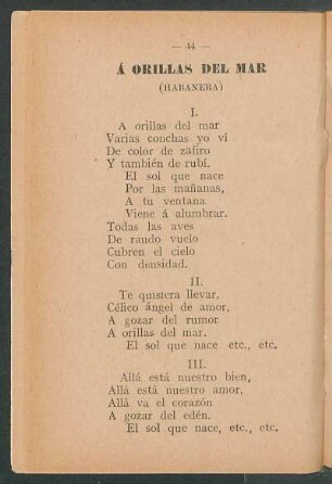 Á orillas del mar : (Habanera)