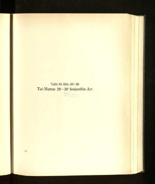 Tafel 34 Abb. 26-29 Tol-Matten 26-29 fenjemfón-Art