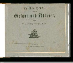 Leichte Stüke für's Gesang und Klavier