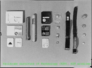 Demontierte Dosimeter aus der Strahlenmessabteilung (SMA)