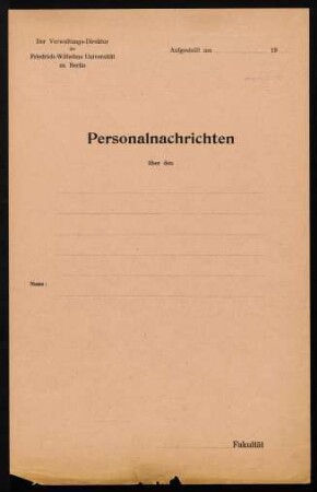 Personalnachrichten