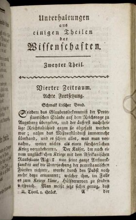 Vierter Zeitraum. Achte Fortsetzung - Vierter Zeitraum. Zehnte Fortsetzung