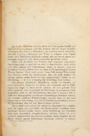 Die Sehorgane der Thiere : vergleichend-anatomisch dargestellt