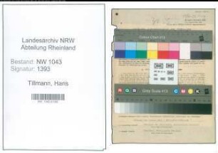 Entnazifizierung Hans Tillmann , geb. 19.01.1896 (Lehrer)