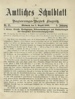 5.1903, Nr. 15(5. August)
