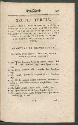 Sectio tertia