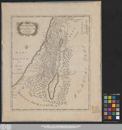 Delineatio Palaestinae sive Terrae Sanctae maxime ad Had. Relandi mentem composita
