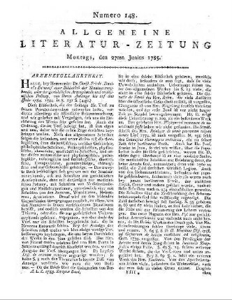 1785: Allgemeine Literatur-Zeitung