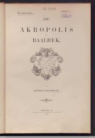 Die Akropolis von Baalbek