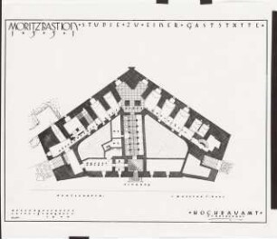 Sanierungsplan Leipzig Gaststätte »Moritzbastei«: Grundriss