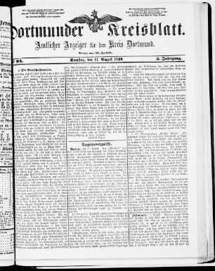 Dortmunder Kreisblatt. 1860-1861