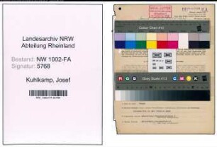 Entnazifizierung Josef Kuhlkamp, geb. 11.03.1905 (Einkaeufer)