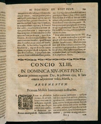 349-357, Concio XLIII. in dominica XIV. post pentecostes