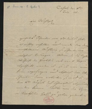 Brief an Siegfried Wilhelm Dehn : 15.07.1825