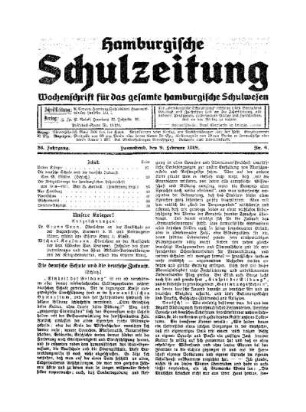 Die deutsche Schule und die deutsche Zukunft : (Schluß)