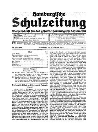 Die deutsche Schule und die deutsche Zukunft : (Schluß)
