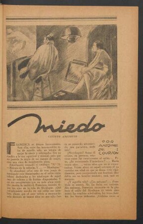 Miedo : Cuento amoroso