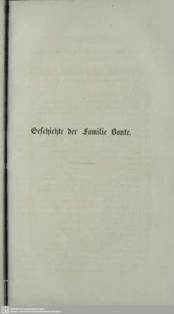 Geschichte der Familie Bonte
