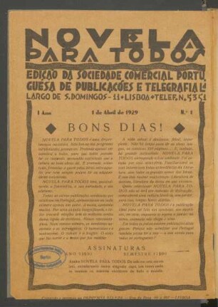 Bons dias!