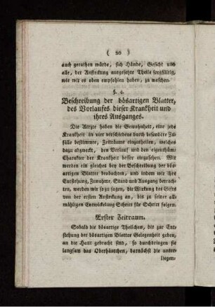 § 4. Beschreibung des Verlaufs der bösartigen Blatter