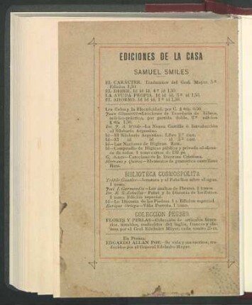 Ediciones de la casa