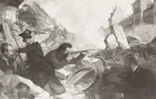 Barrikadenkampf im Mai 1849