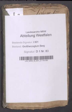 Berechnung der Revenüen von den vakanten Präbenden des Damenstifts Freckenhorst und von Kanonicaten und Vikariaten des Männerkapitels daselbst, Band 1