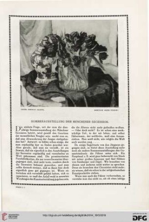 Sommerausstellung der Münchener Secession