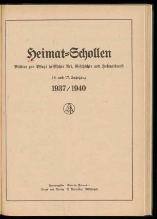 Heimat-Schollen 1937/1940