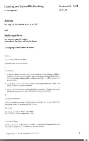 Drucksachen 3271-3400: Anträge, Anfragen, Gesetzentwürfe