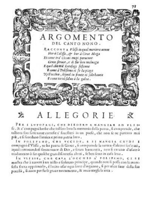 Argomento Del Canto Nono.