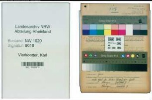 Entnazifizierung Karl Vierkoetter , geb. 15.01.1907 (Fabrikant)